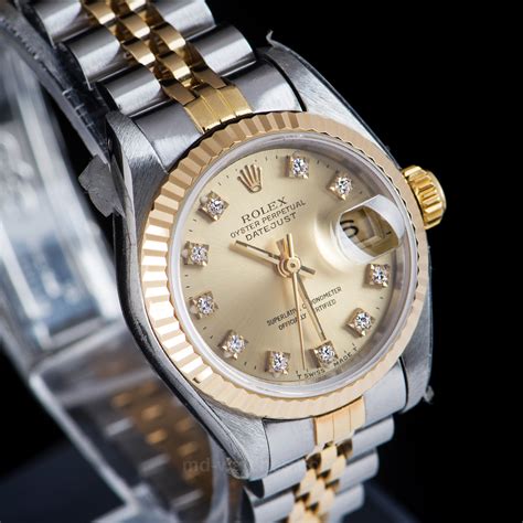 rolex gold and silver datejust|rolex just date price.